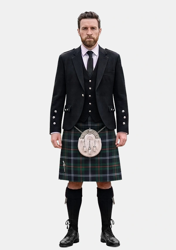 Traditional_Urquhart_Modern_Tartan_Kilt_and_Argyle_Jacket_Kilt_Outfits_front_image