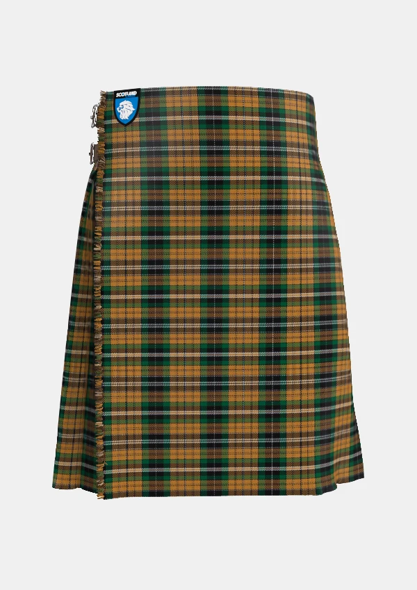 Traditional_Vaughan_Tartan_kilt_6168_front_image_with_pleated_design_and_adjustable_buckles_for_men