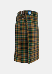 Traditional_Vaughan_Tartan_kilt_6168_right_image_with_pleated_design_and_adjustable_buckles_for_men