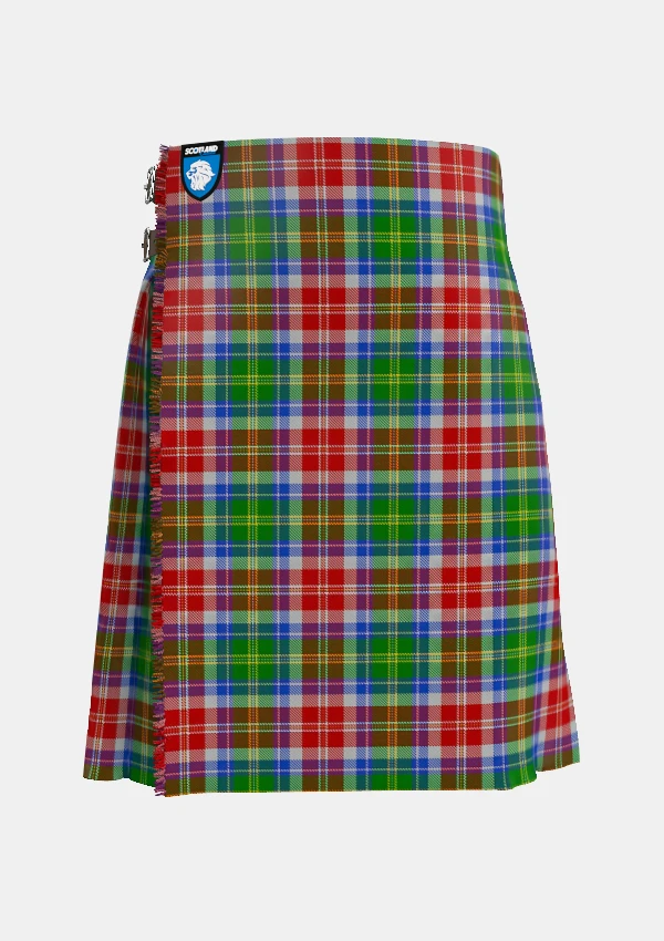 Traditional_Veitch_Tartan_kilt_front_image_with_pleated_design_and_adjustable_buckles_for_men