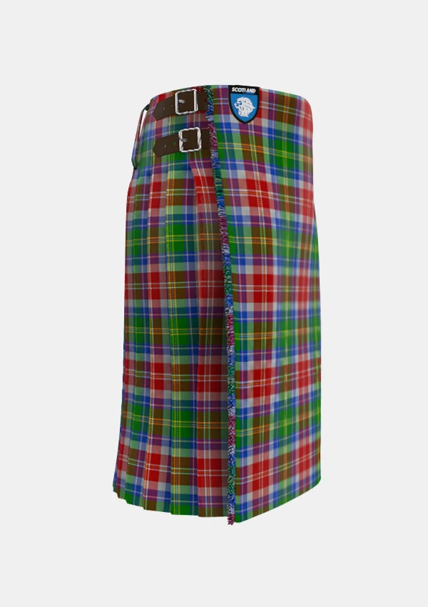 Traditional_Veitch_Tartan_kilt_right_image_with_pleated_design_and_adjustable_buckles_for_men