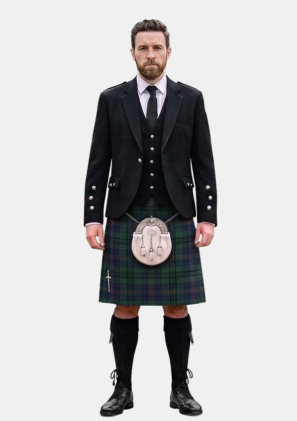 Traditional_Walker_Hunting_Tartan_2069_Kilt_and_Argyle_Jacket_Kilt_Outfits_front_image