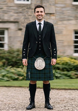 Traditional_Walsh_Ryan_Tartan_13811_Kilt_and_Argyle_Jacket_Kilt_Outfit_front_image