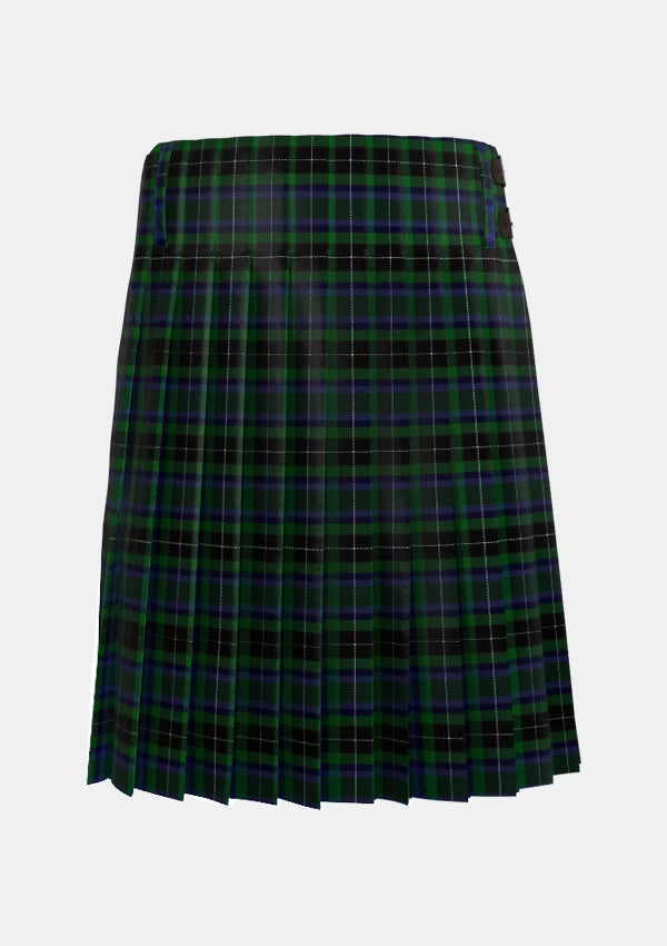 Traditional_Walsh_Ryan_Tartan_kilt_13811_back_image_with_pleated_design_and_adjustable_buckles_for_men