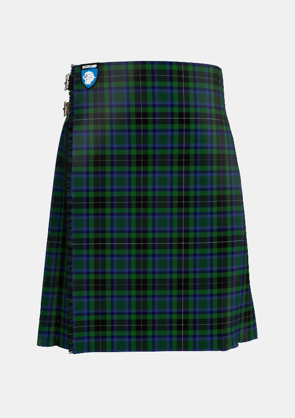 Traditional_Walsh_Ryan_Tartan_kilt_13811_front_image_with_pleated_design_and_adjustable_buckles_for_men