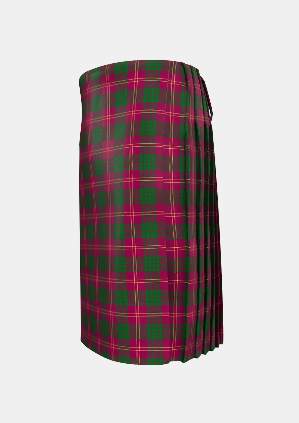 Traditional_Wasko_Personal_Tartan_3908_kilt_left_image_with_pleated_design_and_adjustable_buckles_for_men