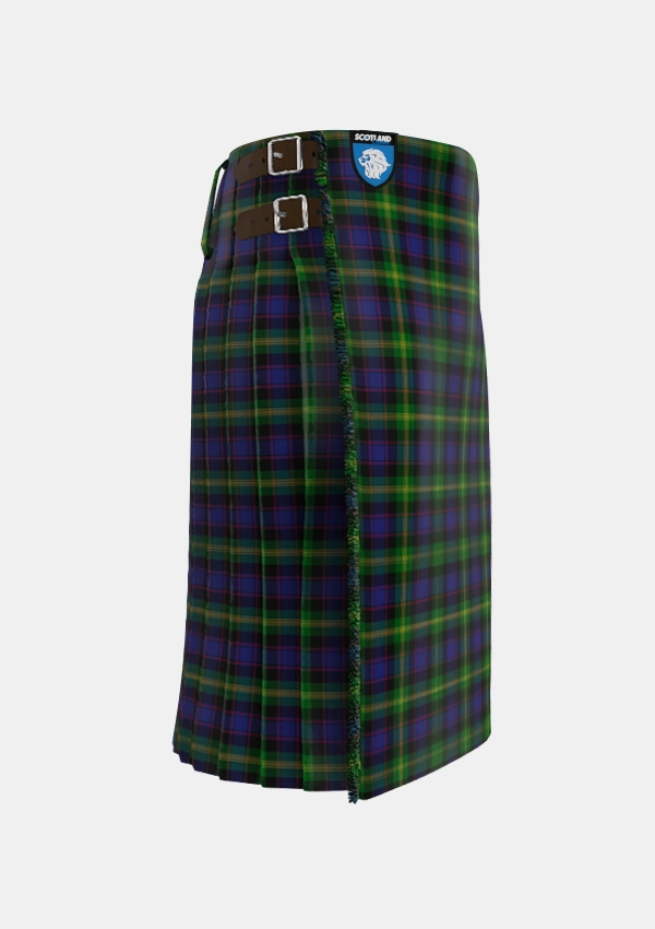 Traditional_Watson_2_Tartan_307_kilt_right_image_with_pleated_design_and_adjustable_buckles_for_men