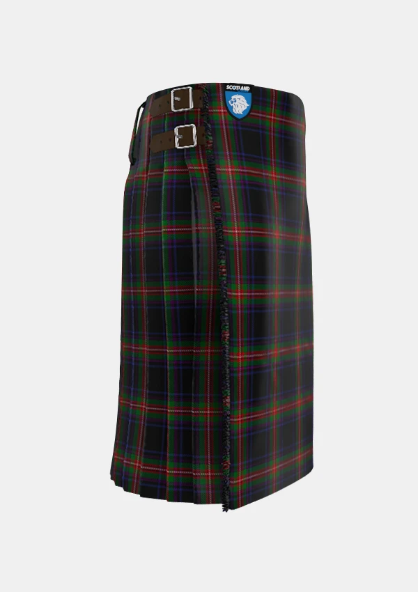 Traditional_Watt_Tartan_kilt_4210_right_image_with_pleated_design_and_adjustable_buckles_for_men