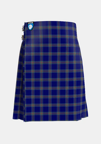 Traditional_Waugh_Tartan_kilt_front_image_with_pleated_design_and_adjustable_buckles_for_men