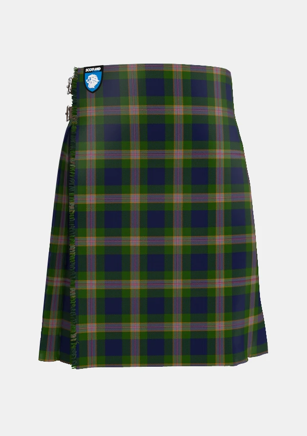 Traditional_Wells_Tartan_kilt_front_image_with_pleated_design_and_adjustable_buckles_for_men