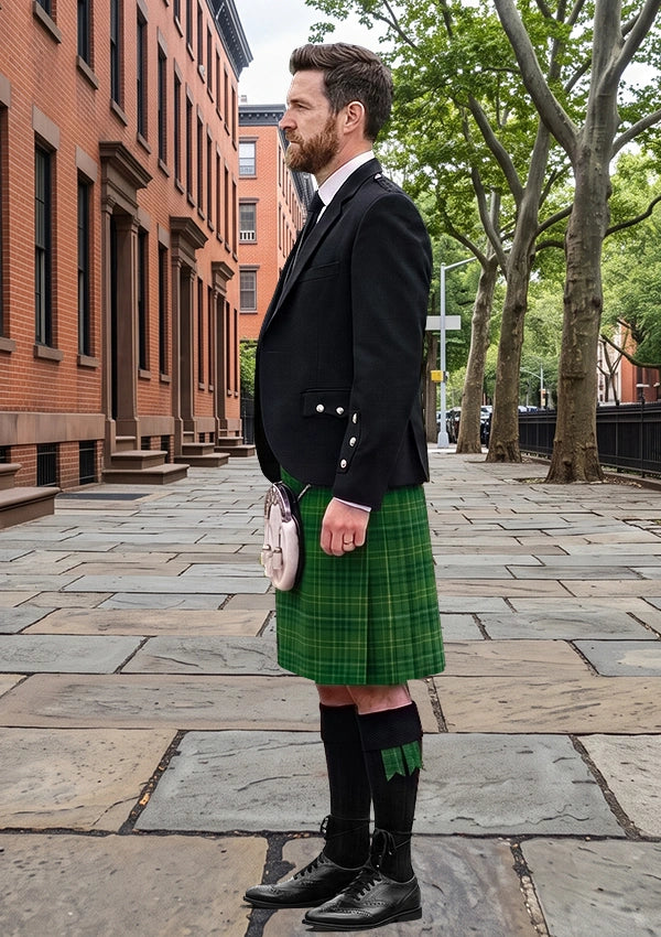 Traditional_Wexford_County_Tartan_4248_Kilt_and_Argyle_Jacket_Kilt_Outfit_left_image