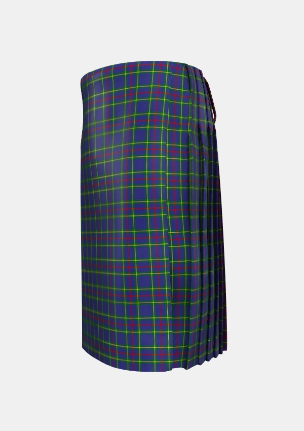 Traditional_Wheadon_Tartan_3972_kilt_left_image_with_pleated_design_and_adjustable_buckles_for_men
