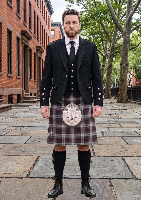 Traditional_Whitehead_E_Tartan_14406_Kilt_and_Argyle_Jacket_Kilt_Outfit_front_image