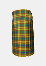 Traditional_Wild_Mustard_Dreams_Tartan_kilt_left_image_with_pleated_design_and_adjustable_buckles_for_men