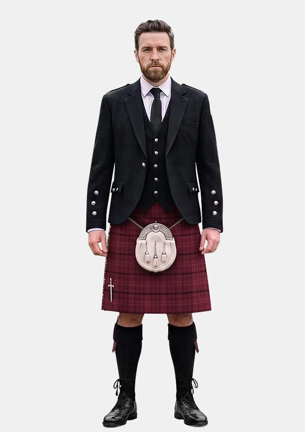 Traditional_Williams_of_Wales_Tartan_3234_Kilt_and_Argyle_Jacket_Kilt_Outfits_front_image