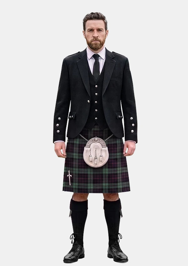 Traditional_Williamson_Tartan_4077_Kilt_and_Argyle_Jacket_Kilt_Outfits_front_image
