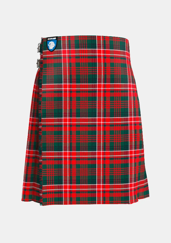 Traditional_Wilson_Clan_tartan_front_image_with_pleated_design_and_adjustable_buckles_for_men