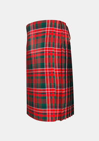Traditional_Wilson_Clan_tartan_left_image_with_pleated_design_and_adjustable_buckles_for_men