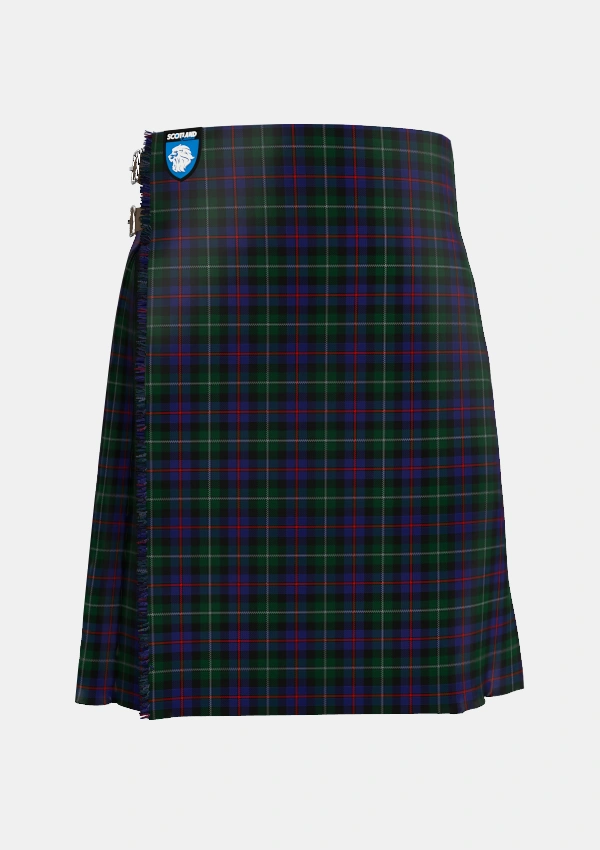 Traditional_Wilsons_No230_Tartan_5587_kilt_front_image_with_pleated_design_and_adjustable_buckles_for_men
