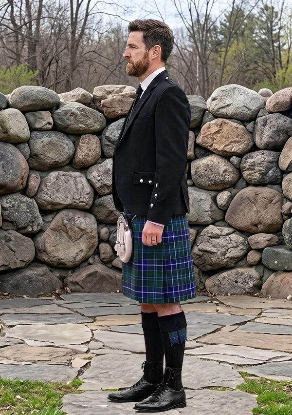 Traditional_Wishart_Hunting_Tartan_2105_Kilt_and_Argyle_Jacket_Kilt_Outfit_left_image