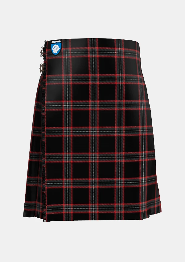 Traditional_Witches_of_Scotland_Tartan_kilt_front_image_with_pleated_design_and_adjustable_buckles_for_men