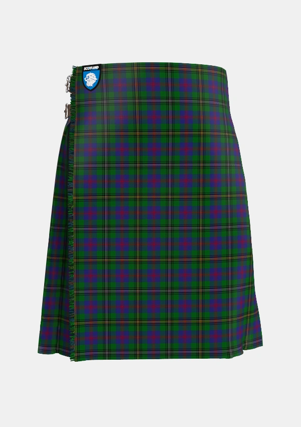 Traditional_Wood_Clan_Family_Tartan_6630_kilt_front_image_with_pleated_design_and_adjustable_buckles_for_men