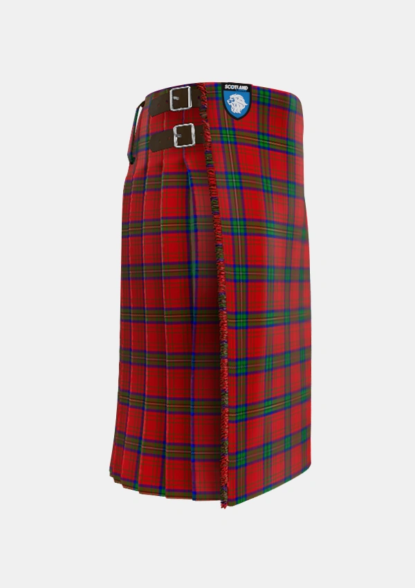 Traditional_Wood_Dress_Tartan_10359_kilt_right_image_with_pleated_design_and_adjustable_buckles_for_men