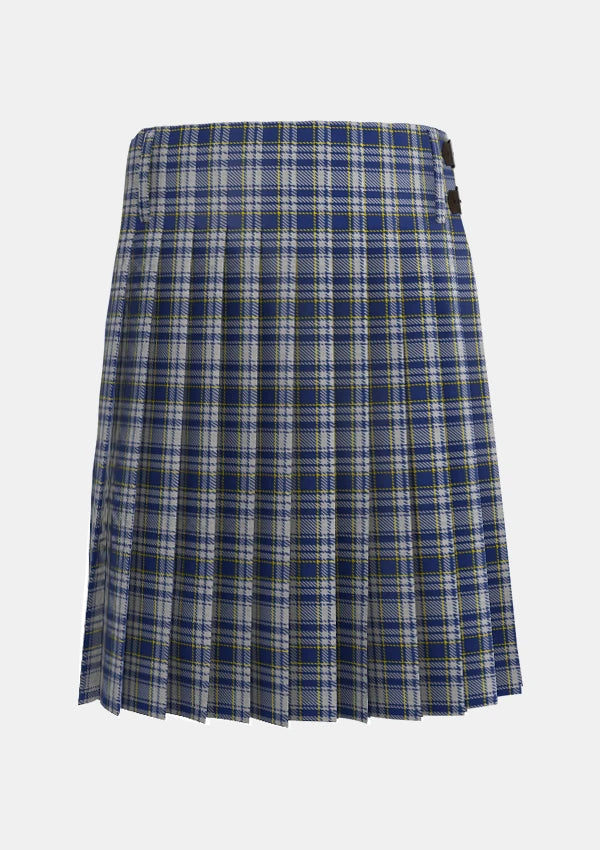 Traditional_Yorkshire_Tartan_kilt_3151_back_image_with_pleated_design_and_adjustable_buckles_for_men