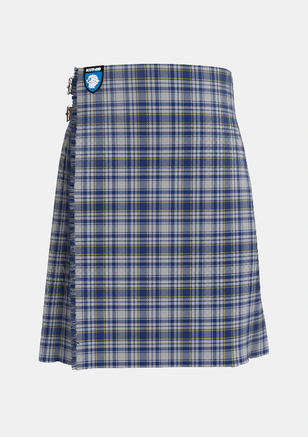 Traditional_Yorkshire_Tartan_kilt_3151_front_image_with_pleated_design_and_adjustable_buckles_for_men