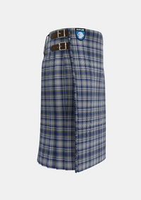 Traditional_Yorkshire_Tartan_kilt_3151_right_image_with_pleated_design_and_adjustable_buckles_for_men