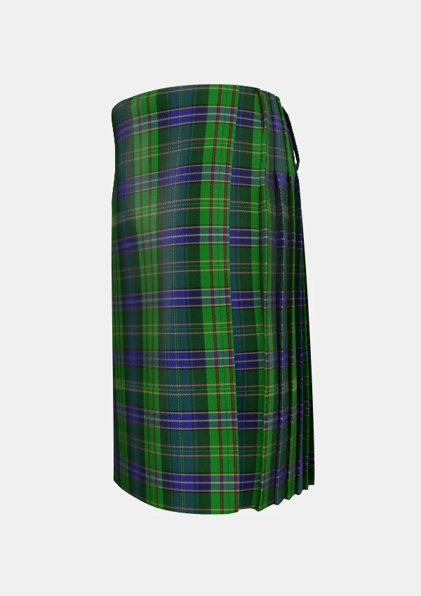 Traditional_Young_Melvina_Tartan_2546_kilt_left_image_with_pleated_design_and_adjustable_buckles_for_men