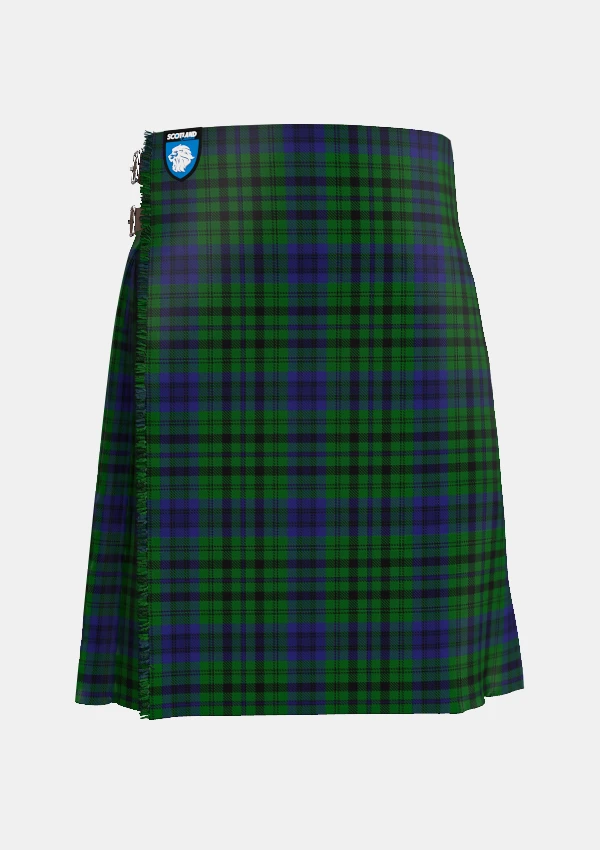 Traditional_bailey_tartan_kilt_front_image_with_pleated_design_and_adjustable_buckles_for_men