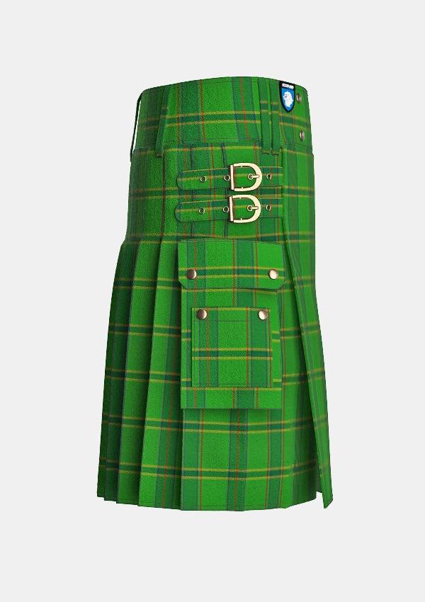 Utility_ASDA_Wal_Mart_Tartan_5919_kilt_right_image_with_pleated_design_and_adjustable_buckles_for_men