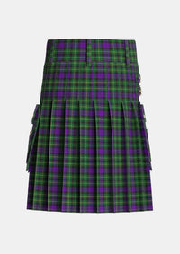 Utility_Abercrombie_Wilsons_No2_64_Tartan_1048_kilt_back_image_with_pleated_design_and_adjustable_buckles_for_men