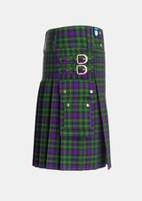Utility_Abercrombie_Wilsons_No2_64_Tartan_1048_kilt_right_image_with_pleated_design_and_adjustable_buckles_for_men