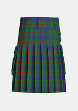 Utility_Agnew_tartan_182_kilt_back_image_with_pleated_design_and_adjustable_buckles_for_men