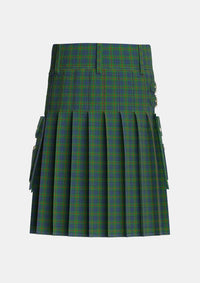 Utility_Aiton_Ayton_Tartan_328_kilt_back_image_with_pleated_design_and_adjustable_buckles_for_men