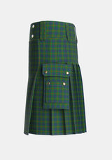 Utility_Aiton_Ayton_Tartan_328_kilt_left_image_with_pleated_design_and_adjustable_buckles_for_men