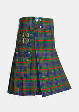 Utility_Aiton_Tartan_kilt_side_image_with_pleated_design_and_adjustable_buckles_for_men