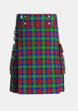 Utility_Akins_Clan_Personal_Tartan_2426_kilt_front_image_with_pleated_design_and_adjustable_buckles_for_men