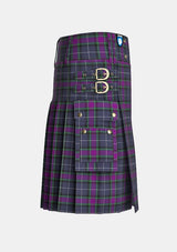 Utility_Alba_Tartan_3825_kilt_right_image_with_pleated_design_and_adjustable_buckles_for_men