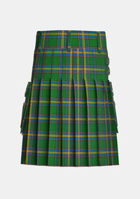 Utility_Alberta_Tartan_2055_kilt_back_image_with_pleated_design_and_adjustable_buckles_for_men