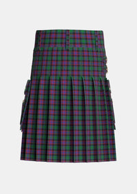 Utility_Alexander_Hunting_Personal_Tartan_411_kilt_back_image_with_pleated_design_and_adjustable_buckles_for_men