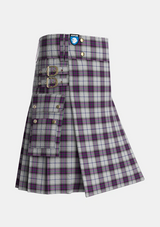 Utility_Alexander_of_Menstry_Dress_Tartan_6716_kilt_side_image_with_pleated_design_and_adjustable_buckles_for_men
