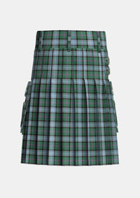 Utility_Alexander_of_Menstry_Hunting_Tartan_6715_kilt_back_image_with_pleated_design_and_adjustable_buckles_for_men