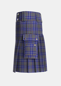 Utility_Alexander_of_Menstry_Tartan_6713_kilt_left_image_with_pleated_design_and_adjustable_buckles_for_men