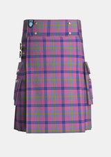 Utility_Aliam_Tartan_13275_kilt_front_image_with_pleated_design_and_adjustable_buckles_for_men