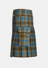 Utility_Allan_tartan_572_kilt_left_image_with_pleated_design_and_adjustable_buckles_for_men