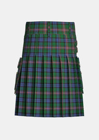 Utility_Allison_tartan_303_kilt_back_image_with_pleated_design_and_adjustable_buckles_for_men