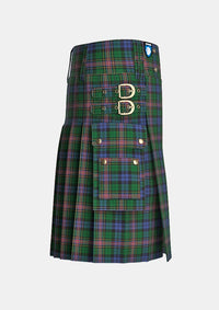 Utility_Allison_tartan_303_kilt_right_image_with_pleated_design_and_adjustable_buckles_for_men